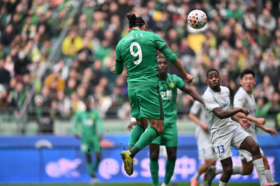 星空体育平台-中超-张玉宁破门陈晋一进球 北京国安战平上海申花